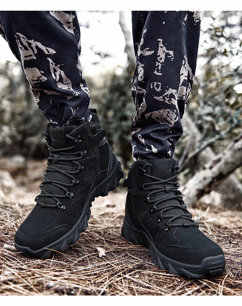 Men’s Tactical Combat Training Boots – Outdoor & Anti-Wear